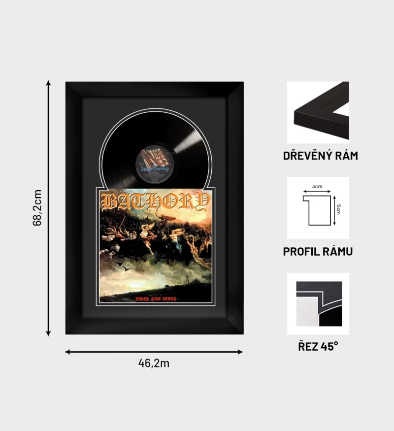 rám na lp rozměry