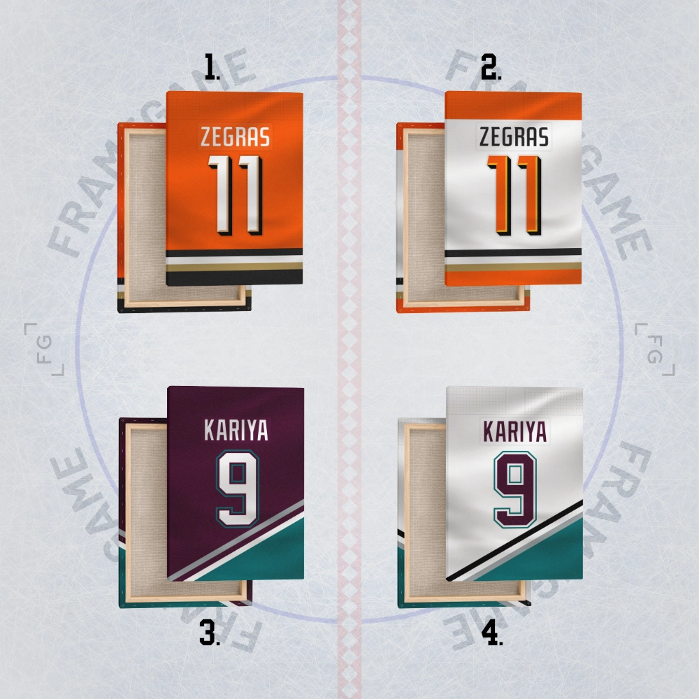 anaheim ducks dres na plátně