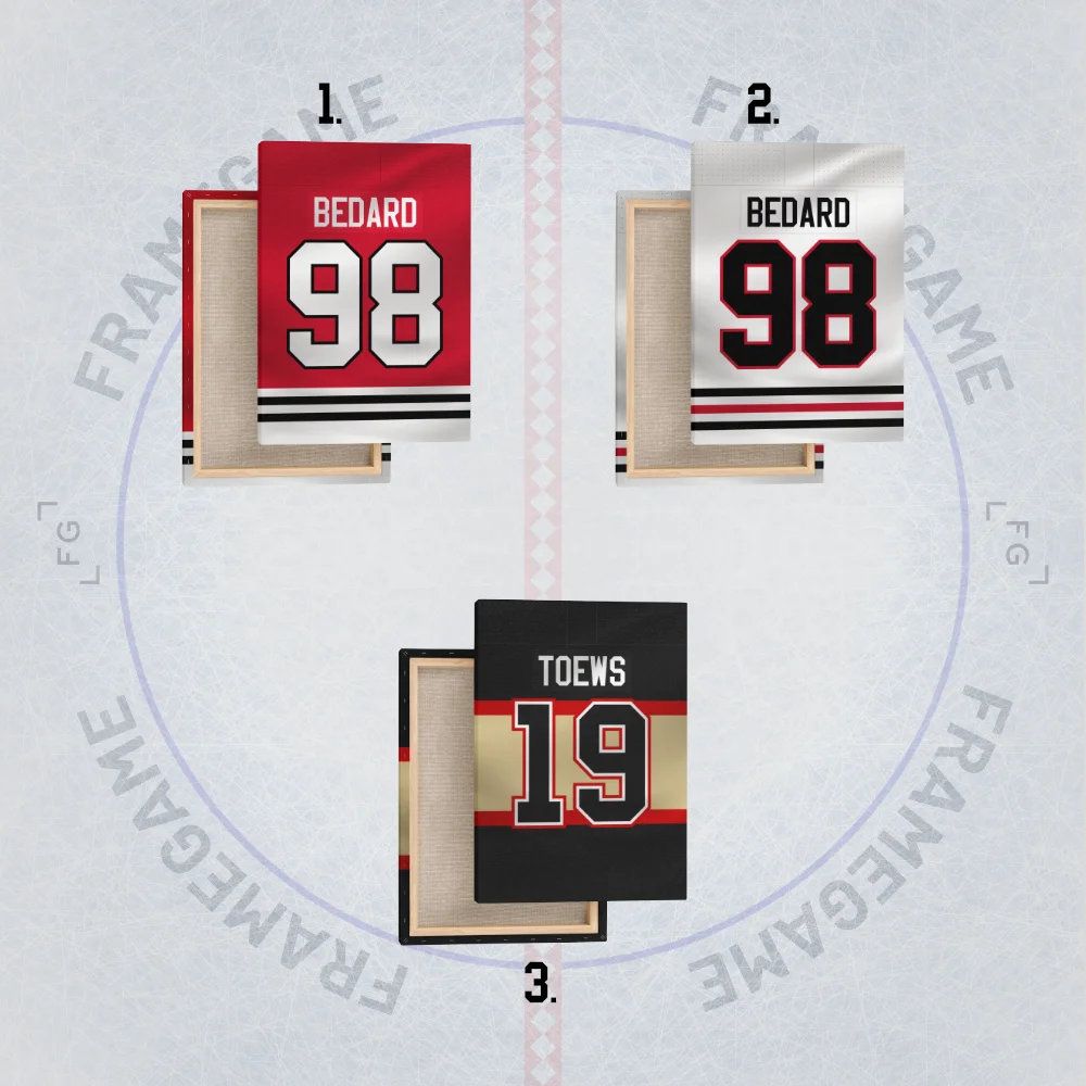 chicago blackhawks dres na plátně