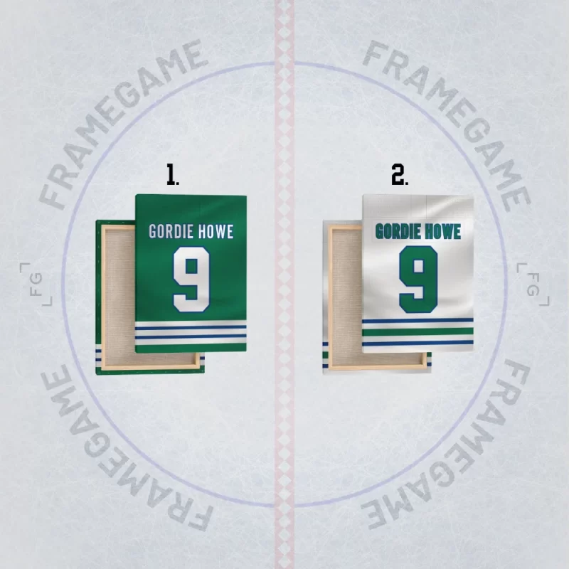 hartford whalers dres na plátně