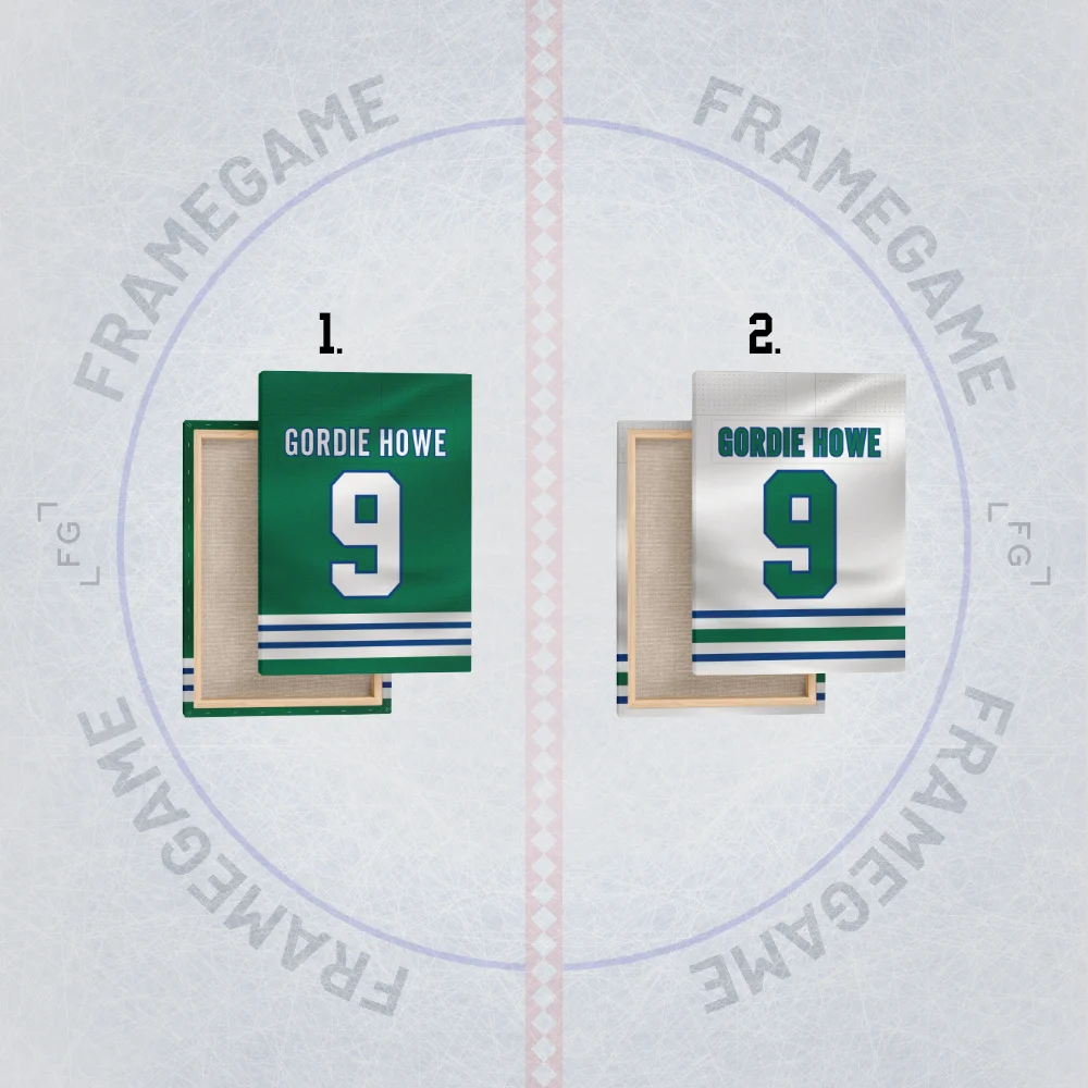 hartford whalers dres na plátně