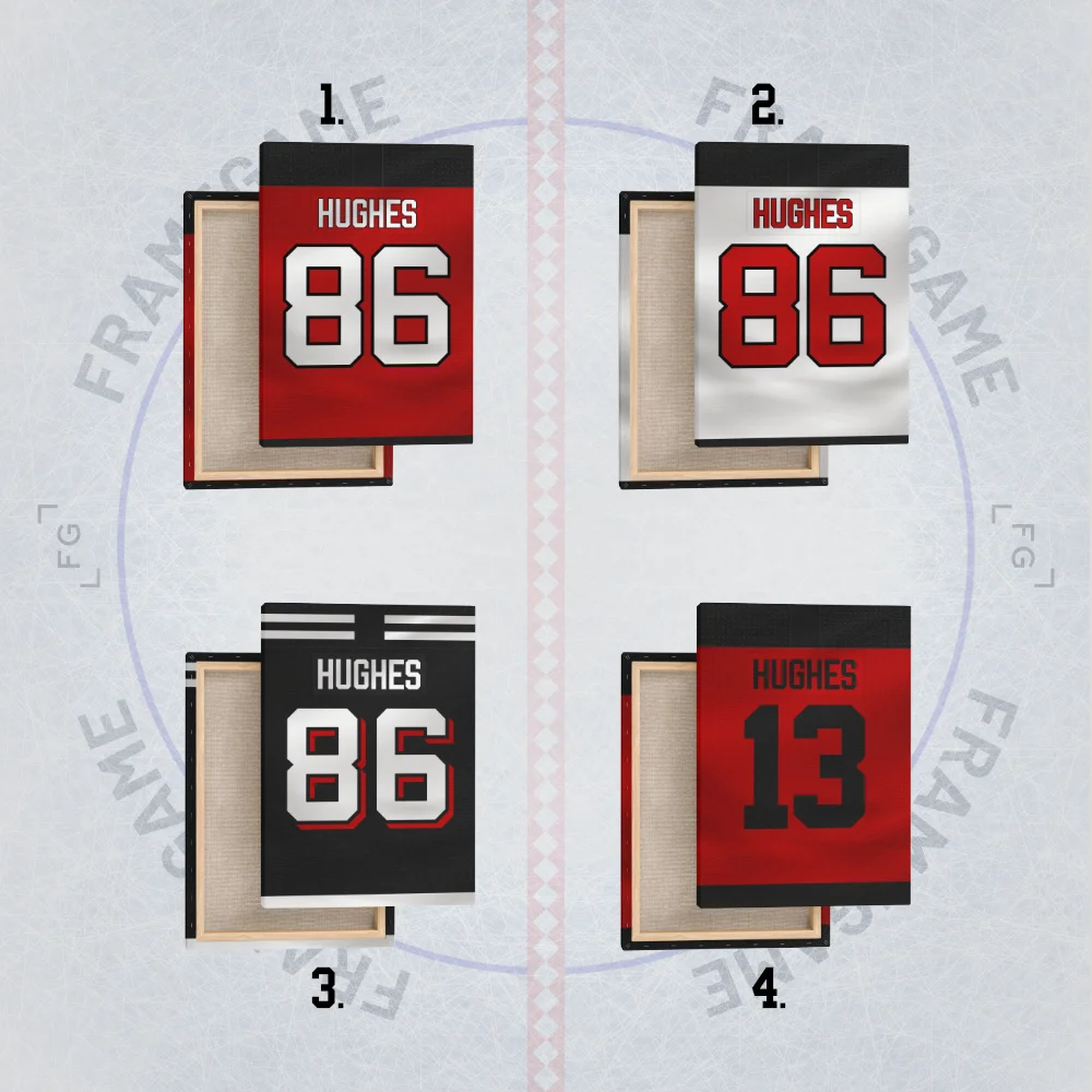 new jersey devils dres na plátně