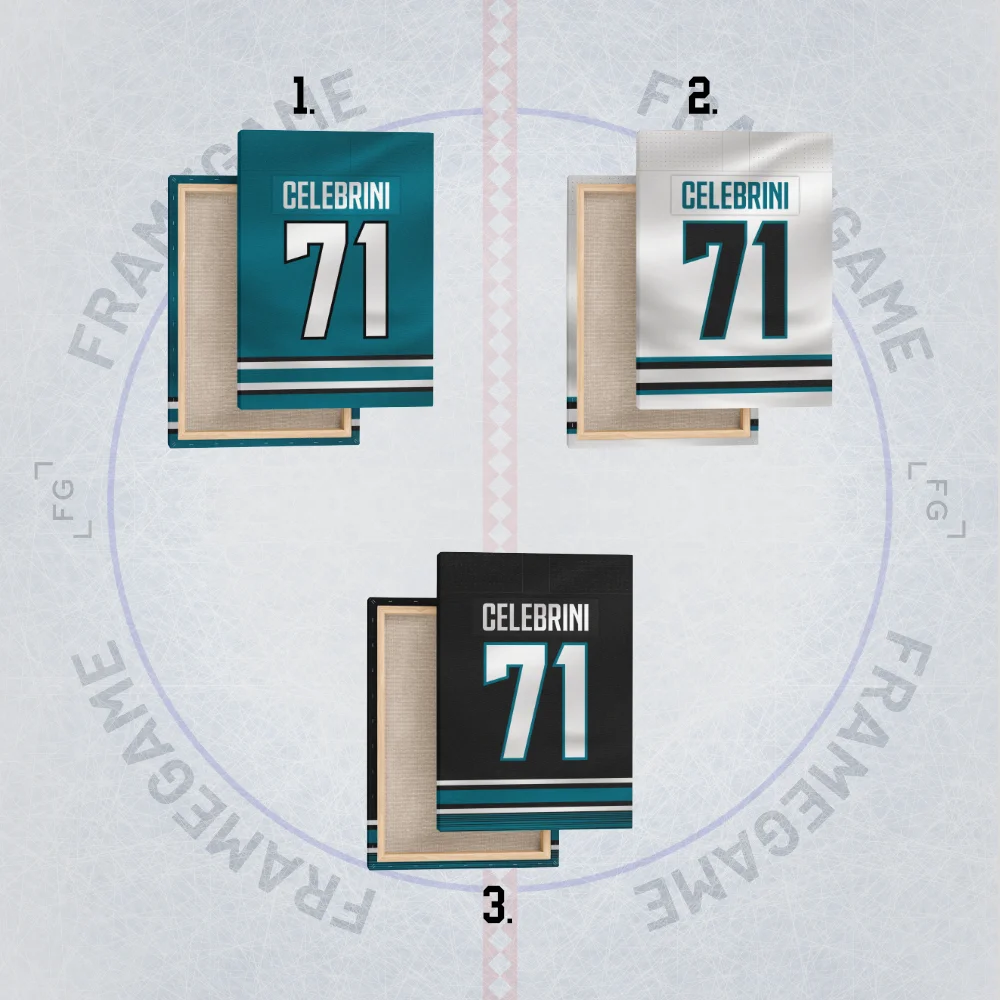 san jose sharks dres na plátně