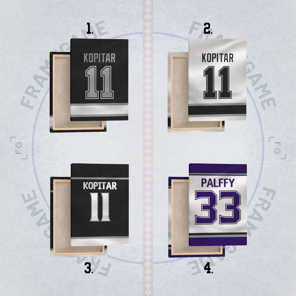 Los Angeles Kings dres na plátně